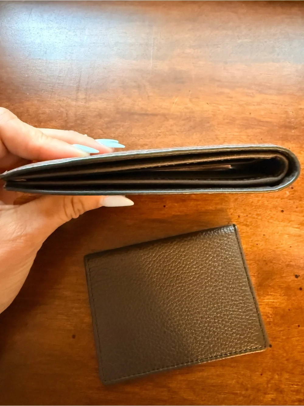 NWOT Coach Men's Pebbled Leather Bi-Fold Wallet in Brown